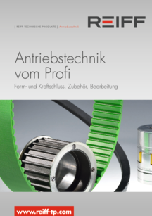 Titel Broschüre, Antriebstechnik vom Profi REIFF Technische Produkte